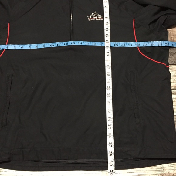 Footjoy Dryjoys Pullover Windbreaker Jacket Men’s L Black Tulalip Resort Casino - Picture 2 of 9